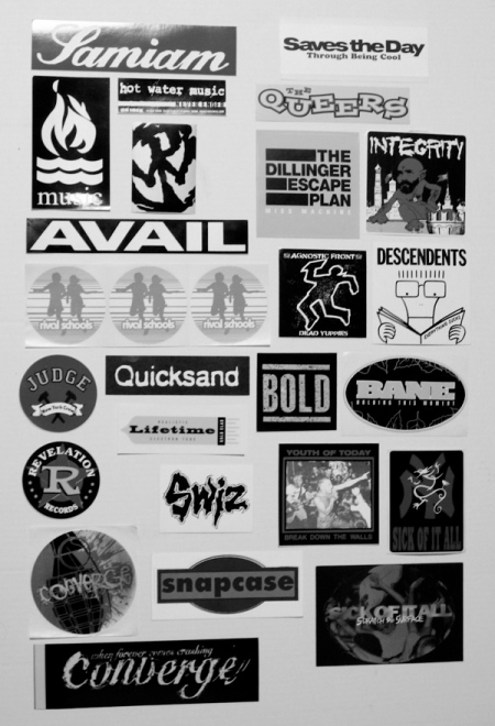 Old band stickers